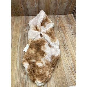 Grayson Pup Dye Sherpa Dog Hoodie - White - XS